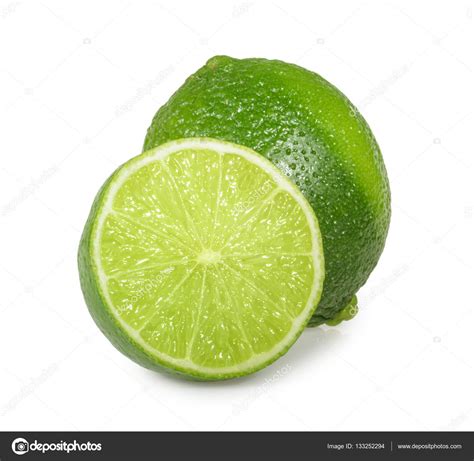 Lime Isolated On White Background Stock Photo By Ovydyborets 133252294