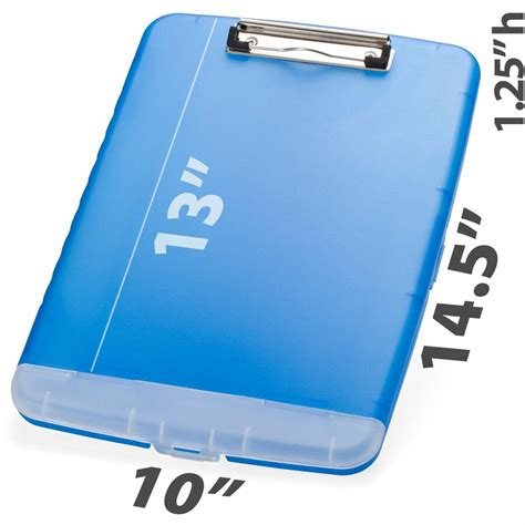 Officemate Slim Clipboard Storage Box 1 Clip Capacity 8 12 X 11