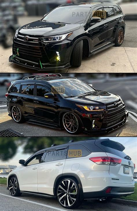 For Toyota Highlander Jdm D Wavy Mugen Style Window Visors