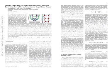 Converged Colored Noise Path Integral Molecular Dynamics Study Of The