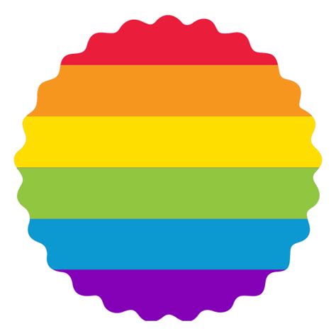 Flower Badge Rainbow Lgbt Sticker Png And Svg Design For T Shirts