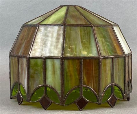 Sold Price Green Stained Glass Lamp Shade February 6 0122 900 Am Cst