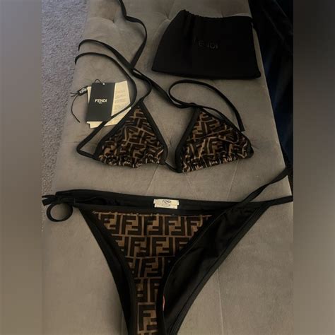 Fendi Swim Fendi Black Lycra Bikini Poshmark