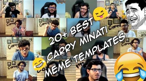 Carry Minati Top 20best Memes Templates Comedy Carry Minati Memes🤣😱 Youtube