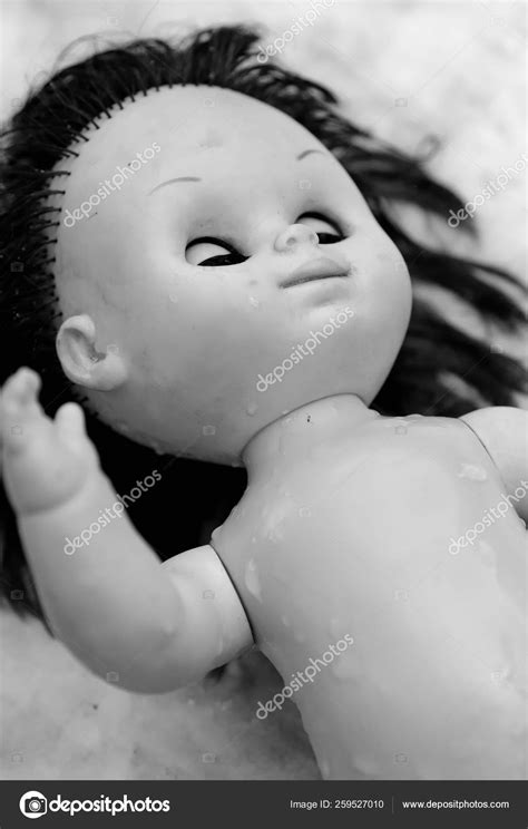 Creepy Doll Black And White Photography