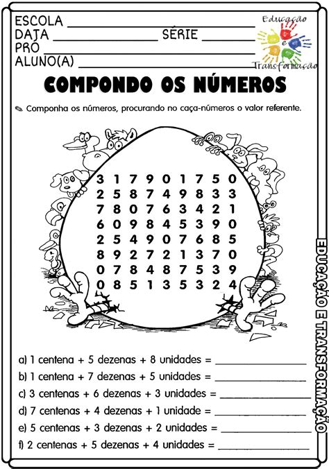 Composição E Decomposição 3 Ano - Atividades Composição E Decomposição 3 Ano - RETOEDU