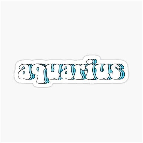 Aquarius Sticker For Sale By Monica Doodles In 2023 Aquarius