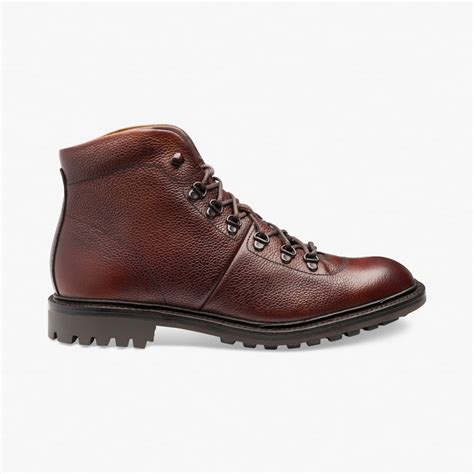 Loake Hiker Oxblood Leather Lace Up Boots 7mile Shoes