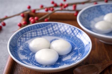 Premium Photo Close Up Of Big Tangyuan Yuanxiao Glutinous Rice