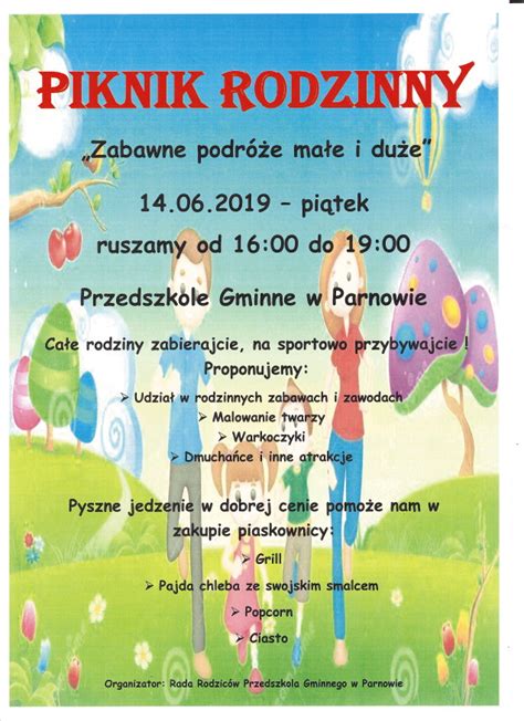 Przedszkole W Parnowie Piknik Rodzinny