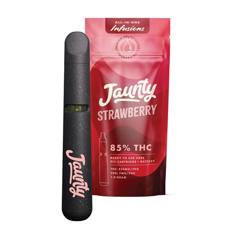 Jaunty All In One Disposable Strawberry Infusion Vape Hybrid {1g