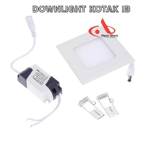 Lampu Downlight LED 3W 7W Panel 3Watt Kotak Square Bulat 3 Watt W Inbow