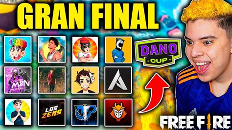 La Gran Final Del Torneo De Youtubers De Free Fire Dano Cup Youtube