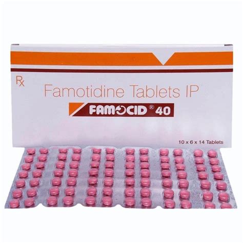 Famotidine Tablet 40 Mg Famtac Latest Price Manufacturers And Suppliers