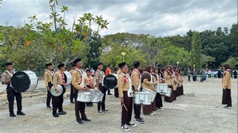 Marching Band MTsN 2 Sidrap Jadi Pelaksana Upacara Bendera HUT KE 79 RI