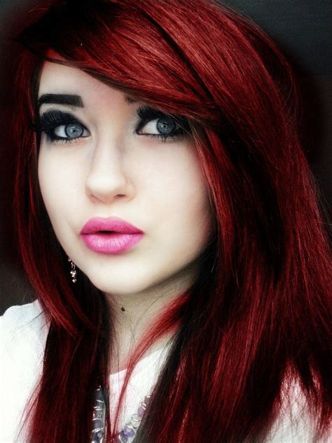 Matching Eyebrows To Hair Color Red Violet Hair Virtual Hair Color