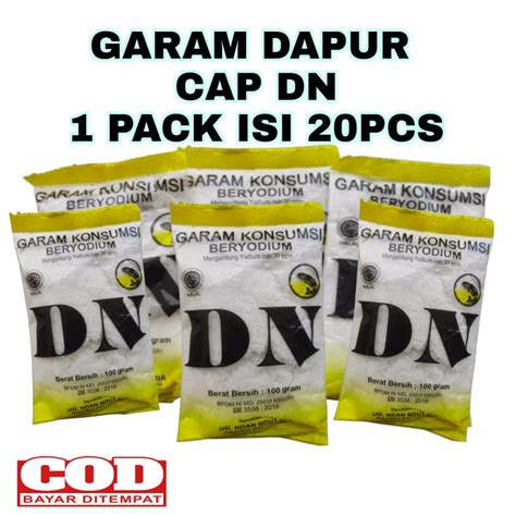 GARAM DAPUR BERYODIUM CAP DN 1 PACK ISI 20pcs Lazada Indonesia