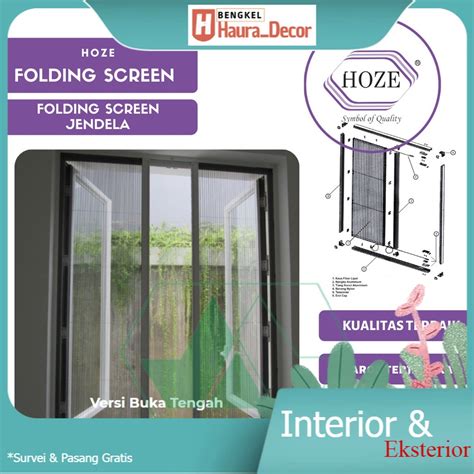 Jual Folding Screen Jendela Hoze Dua Arah Penutup Jendela Anti Nyamuk