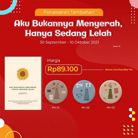 Jual Buku Motivasi Aku Bukannya Menyerah Hanya Sedang Lelah By