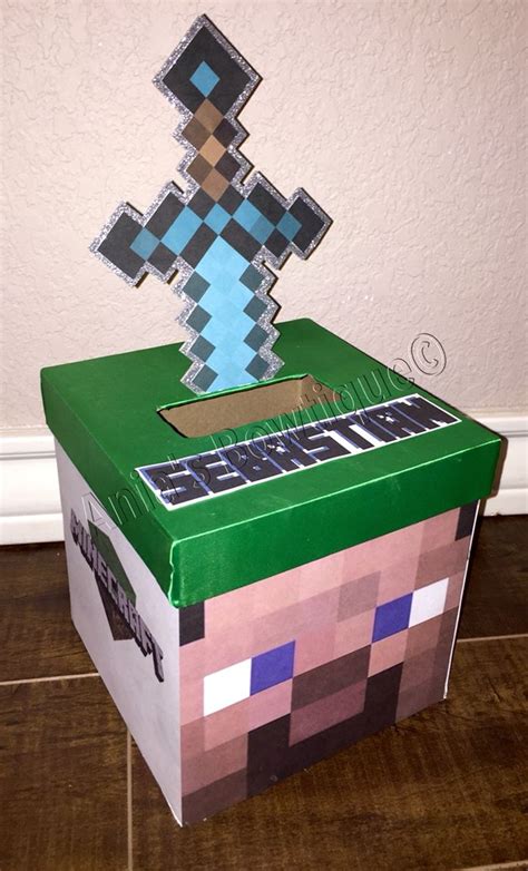 Minecraft Chest Valentines Box Printable