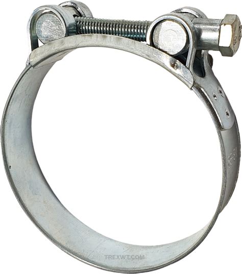 Hose Clamp - Heavy Duty T-Bolt SUPER CLAMP Mild Steel chrome