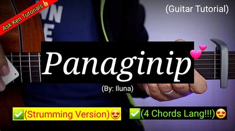 Panaginip Iluna 4 Easy Chords Lang😍 Strumming Version Guitar