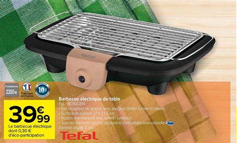 Promo Barbecue Lectrique De Table Tefal Chez Carrefour Icatalogue Fr