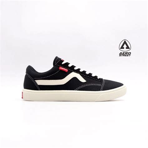 Jual Aerostreet 38 Massive Low Hitam Natural Sepatu Sneakers Casual