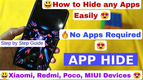 Hide Any Apps In Miui Devices Easily Hide Apps In Xiaomi Redmi Poco