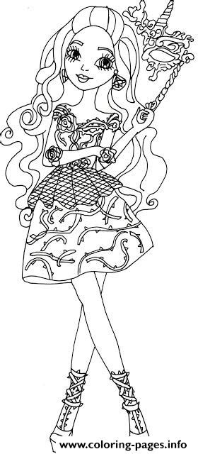 Briar Beauty Thronecoming Ever After High Coloring Page Printable