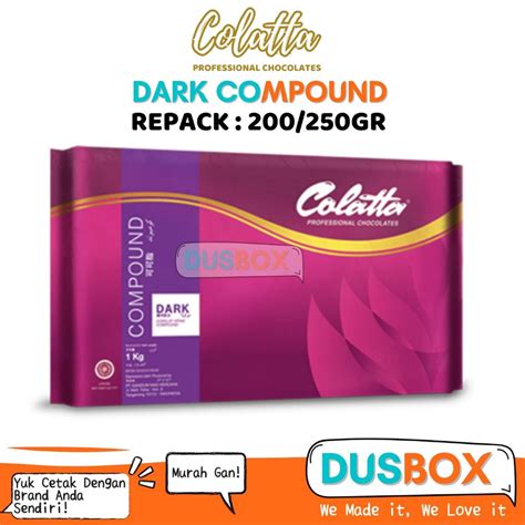 Jual Colatta Dark Compound 200 Gr Coklat Batangan Colatta 250 Gr