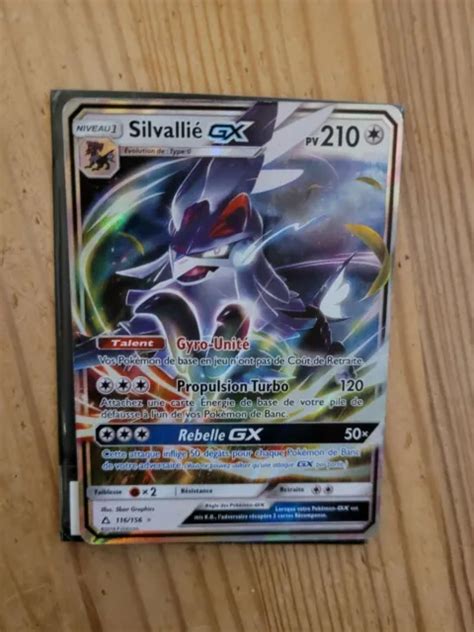 CARTE POKÉMON SILVALLIÉ GX 116 156 SL5 Soleil Lune Ultra Prisme FR