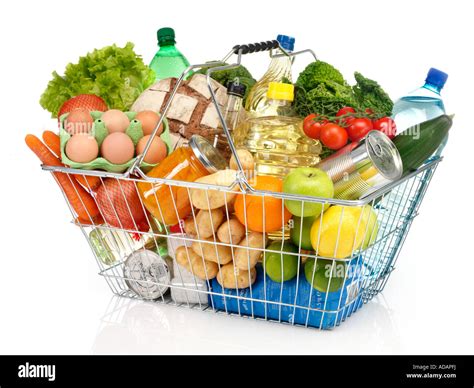 Supermarket Basket Cut Out Hi Res Stock Photography And Images Alamy