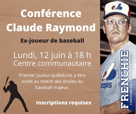 Conférence Claude Raymond Municipalité de Roxton Pond