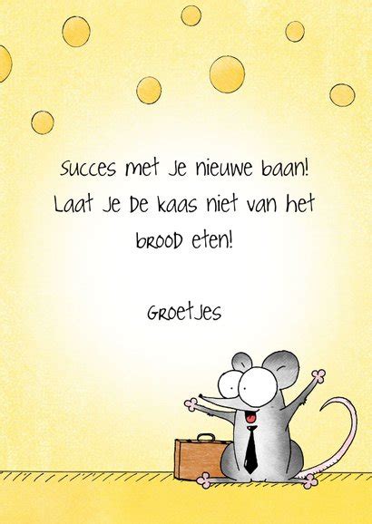 Succes Met Je Nieuwe Baan Kaart Met Muizen Bij Kaartje2go