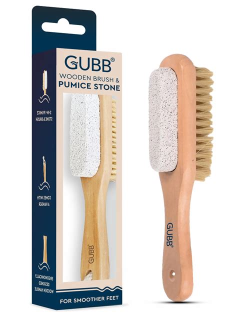 Buy Gubb Wooden Brush And Pumice Stone Beige Loofah Sponges And Brushes For Unisex 24604388 Myntra