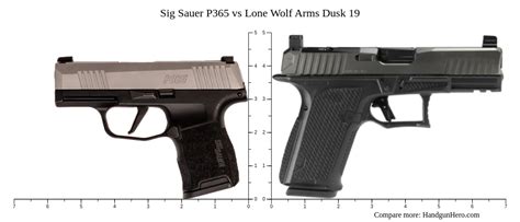 Sig Sauer P Vs Lone Wolf Arms Dusk Size Comparison Handgun Hero