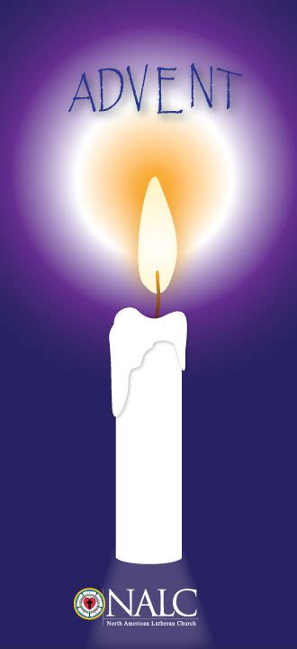 NALC Purple Advent Candle Banner | LutheranBanners.com