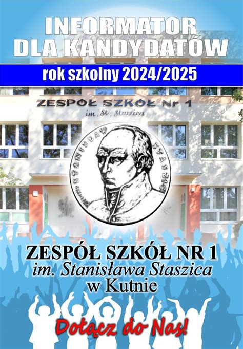 Harmonogram rekrutacji 2024 2025 Zespół Szkół Nr 1 im Stanisława