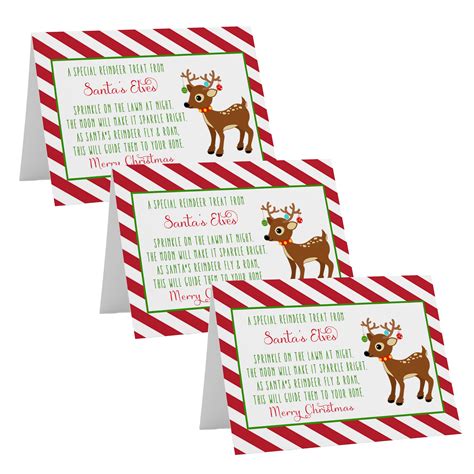 Reindeer Food Labels