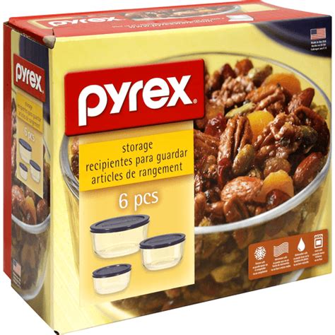 Pyrex Storage - 6 PC | Plastic Containers | Foodtown