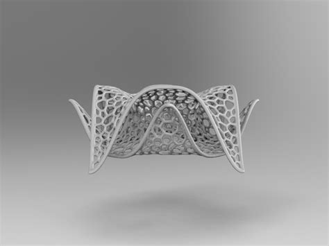 Download Stl File Voronoi Inverter Lamp Voronoi Lamp • 3d Printable