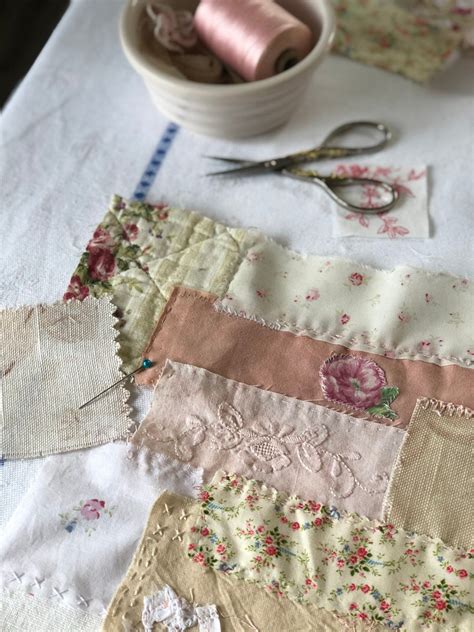 A Slow Stitching Panel Taking Your Time With A Pretty Fabric Craft