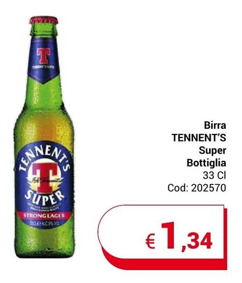 Birra Tennent S Super Bottiglia Cl Offerta Di Centro Cash