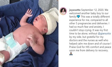 Gian Sotto Welcomes Baby No. 6 W/ Wife Joy Woolbright-Sotto (Photo)