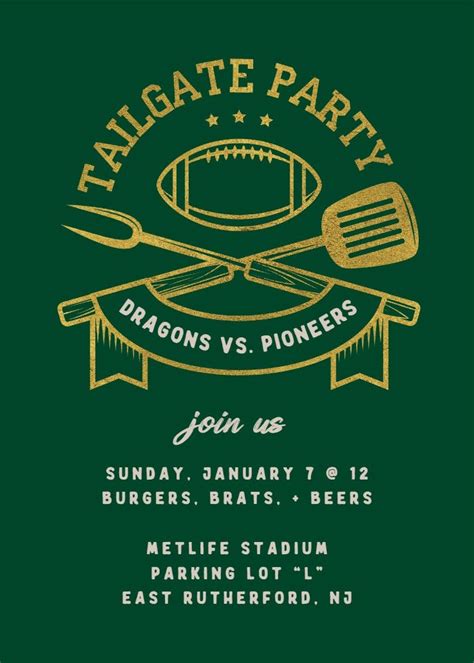 Football Fans - Party Invitation Template (Free) | Greetings Island