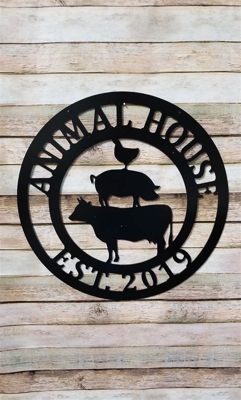 Farm Signs Personalized Outdoor Indoor Stacked Animals Farm - Etsy