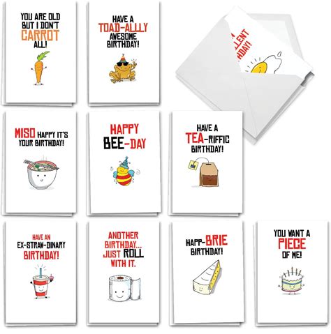 Amazon NobleWorks 36 Assorted Box Set Funny Birthday Greeting