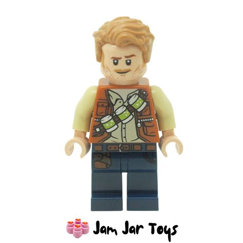 Lego Owen Grady Jurassic World Minifigure From Jw