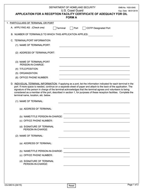 General Instructions Application For Certificate Of U S Coast Guard Uscg 2020 Fill